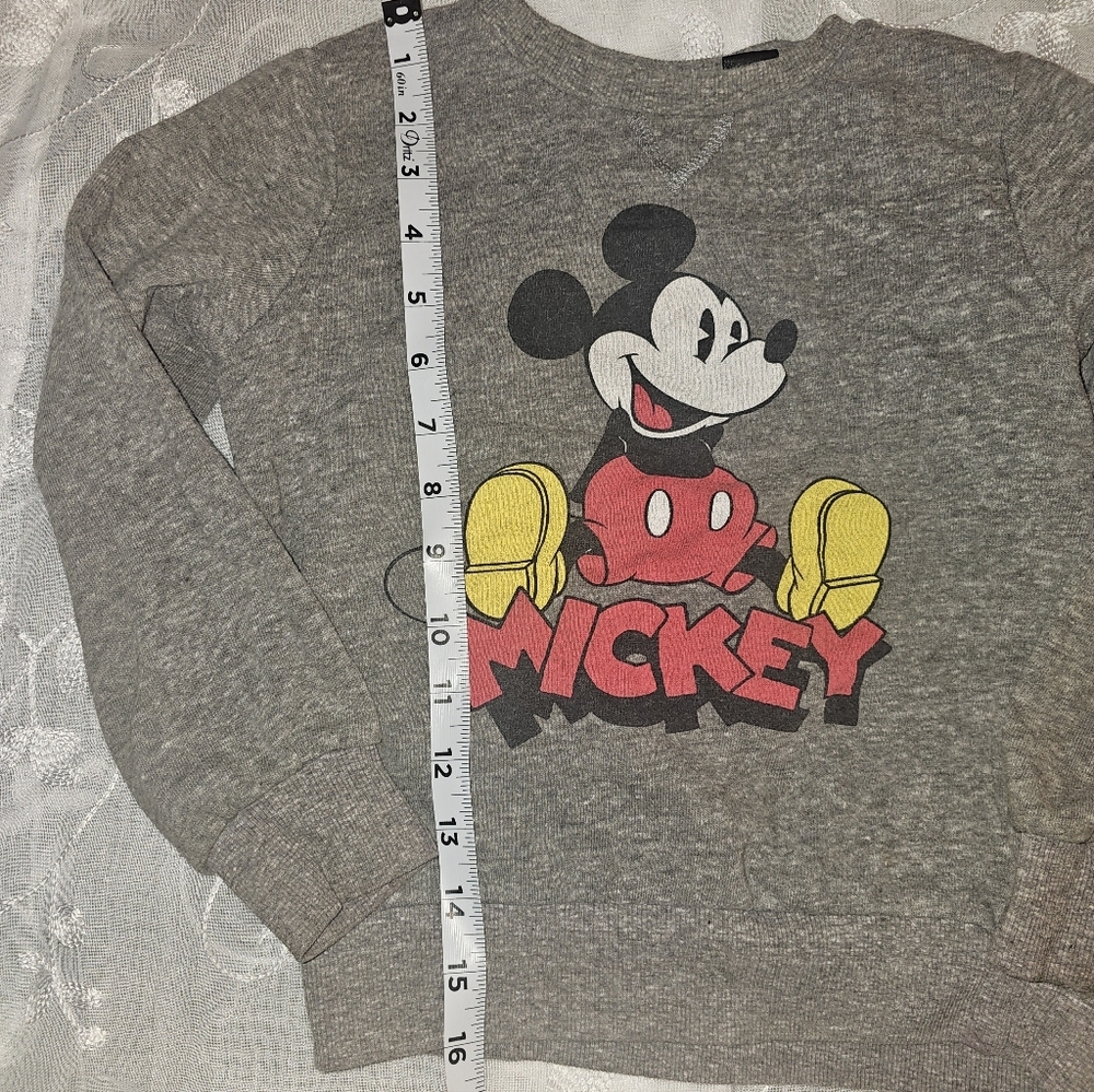 Mickey Mouse sweatshirt grey size 5 - Picture 2 of 8